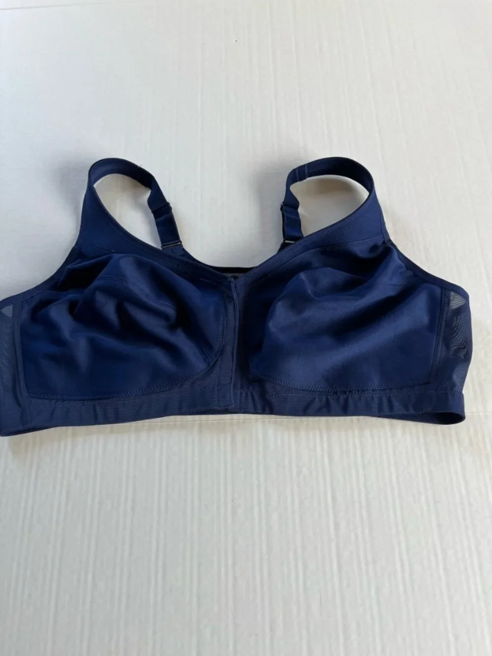 Glamorise 46D Blue MagicLift Front-Closure Posture Back Bra Curvy Women - Picture 2 of 9